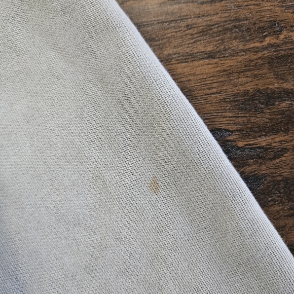 Vintage Eddie Bauer Garment Dyed Sage Green Boyfriend Fit Raw Hem Hoodie Size XL - Picture 4 of 5